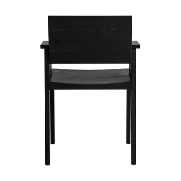 Krzesło z podłokietnikami 016 Maasto Dining Armchair - Sosna bejcowana na czarno - Vaarnii