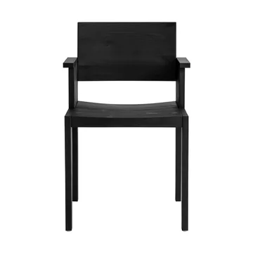 Krzesło z podłokietnikami 016 Maasto Dining Armchair - Sosna bejcowana na czarno - Vaarnii