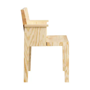 Krzesło z podłokietnikami 016 Maasto Dining Armchair - Sosna olejowana i woskowana, matowe - Vaarnii