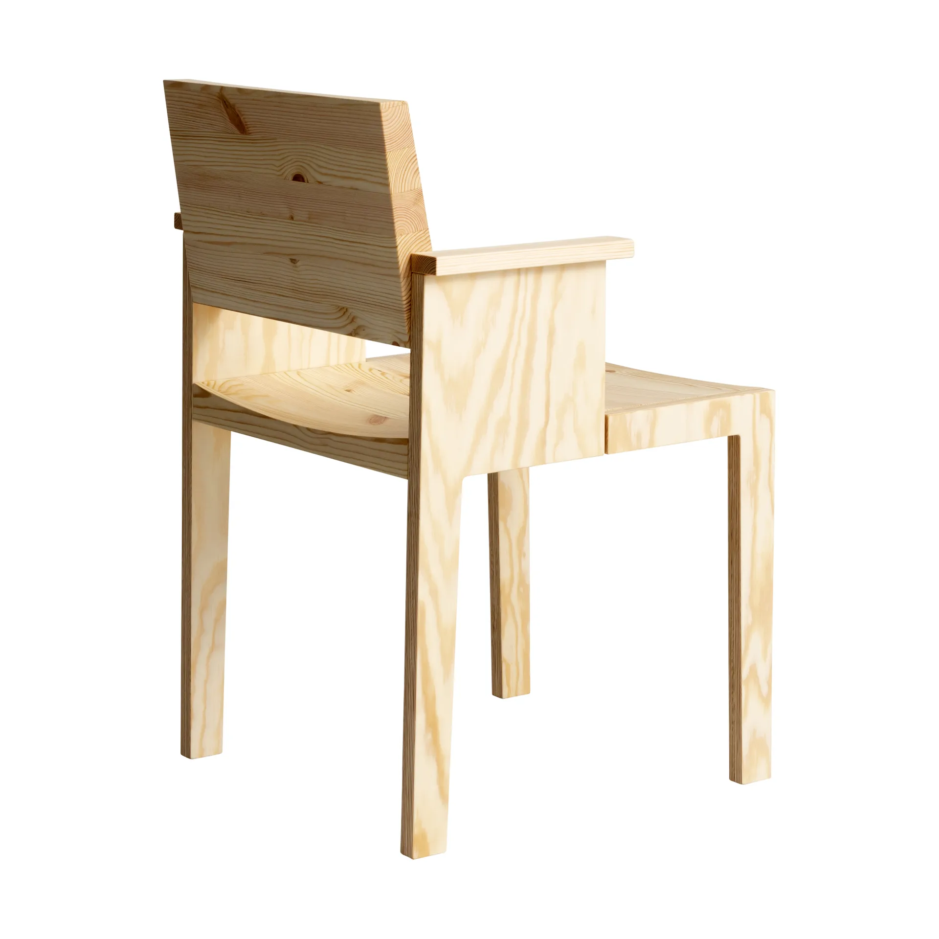 Krzesło z podłokietnikami 016 Maasto Dining Armchair, Sosna olejowana i woskowana, matowe Vaarnii