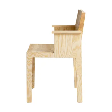 Krzesło z podłokietnikami 016 Maasto Dining Armchair - Sosna olejowana i woskowana, matowe - Vaarnii