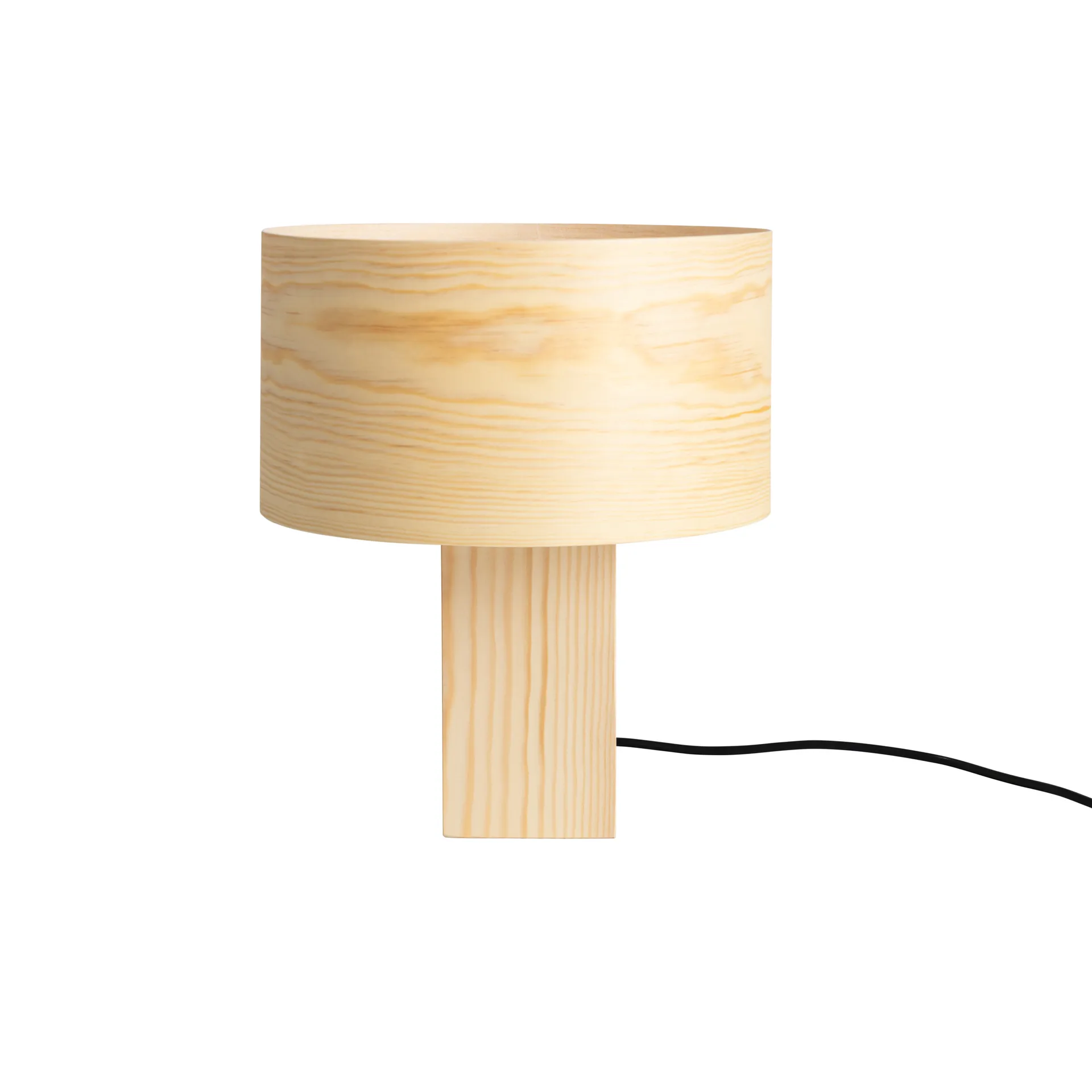Lampa stołowa 018 Hoop Table Lamp, Sosna olejowana i woskowana, matowe, 34 cm Vaarnii