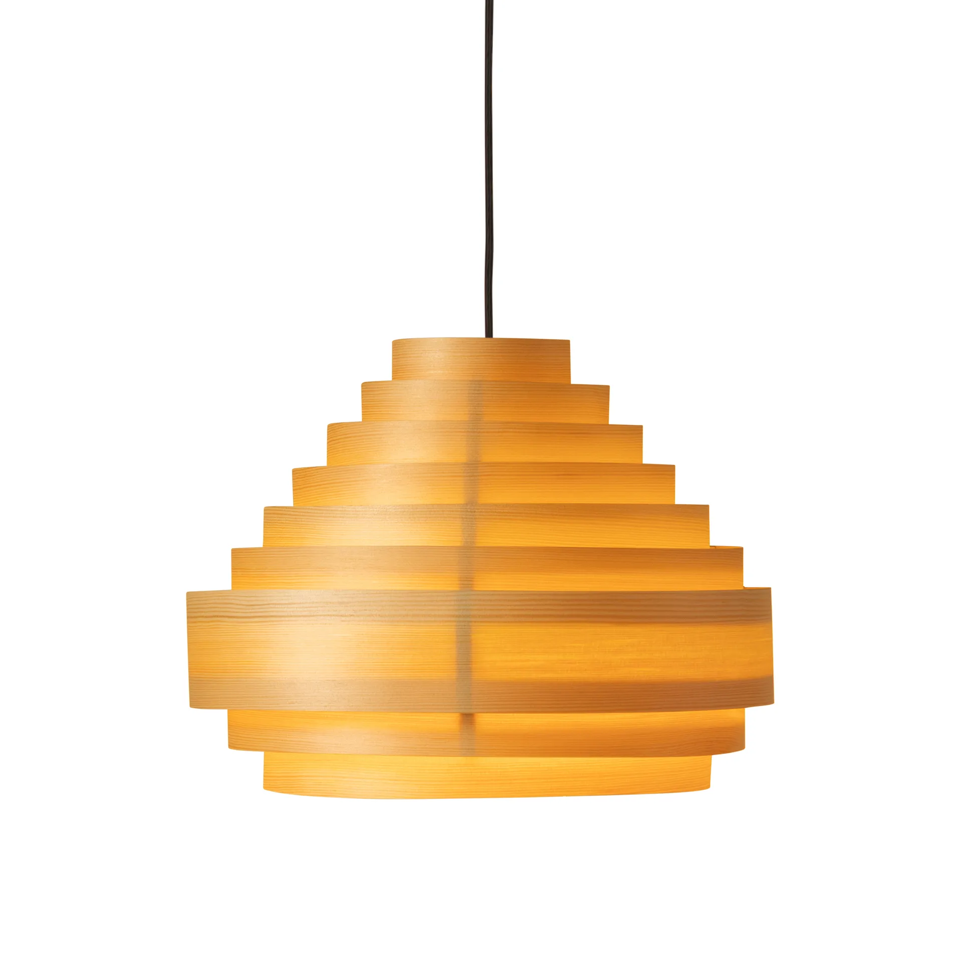 Lampa wisząca 1001 Hans Pendant, Sosna olejowana i woskowana, matowe, Ø38 cm Vaarnii