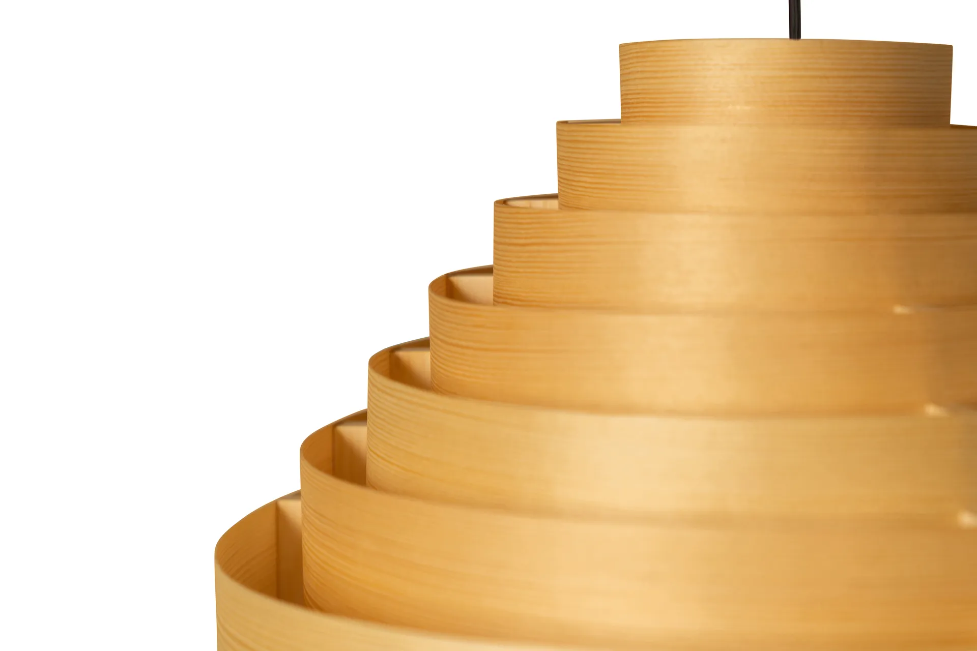 Lampa wisząca 1001 Hans Pendant, Sosna olejowana i woskowana, matowe, Ø38 cm Vaarnii