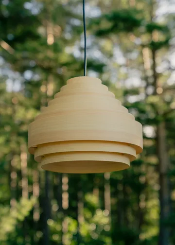 Lampa wisząca 1001 Hans Pendant - Sosna olejowana i woskowana, matowe, Ø38 cm - Vaarnii