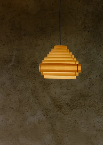 Lampa wisząca 1001 Hans Pendant - Sosna olejowana i woskowana, matowe, Ø38 cm - Vaarnii