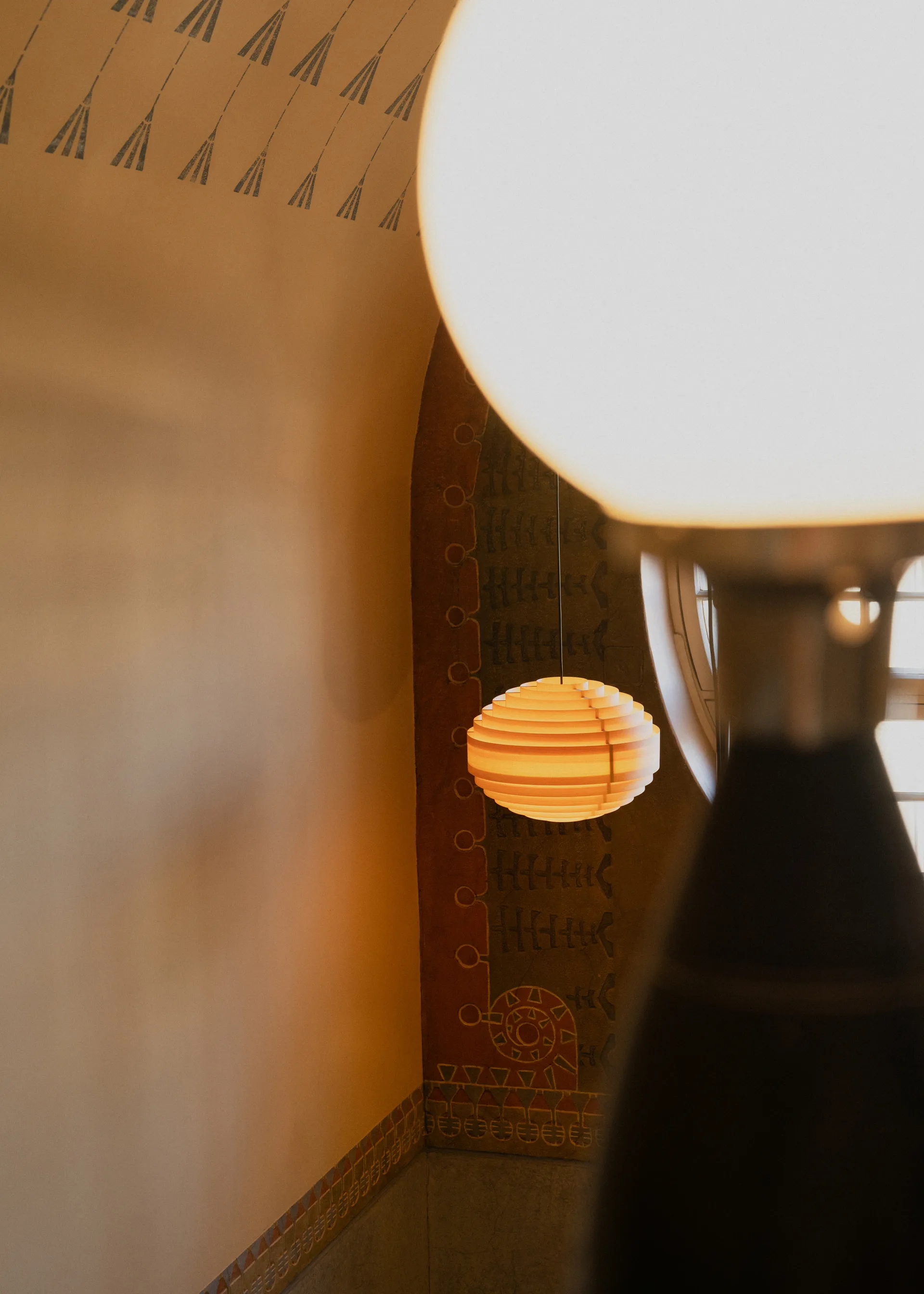 Lampa wisząca 1002 Hans Pendant, Sosna olejowana i woskowana, matowe, Ø46 cm Vaarnii