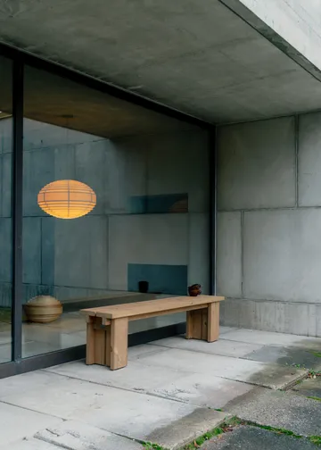 Lampa wisząca 1002 Hans Pendant - Sosna olejowana i woskowana, matowe, Ø46 cm - Vaarnii