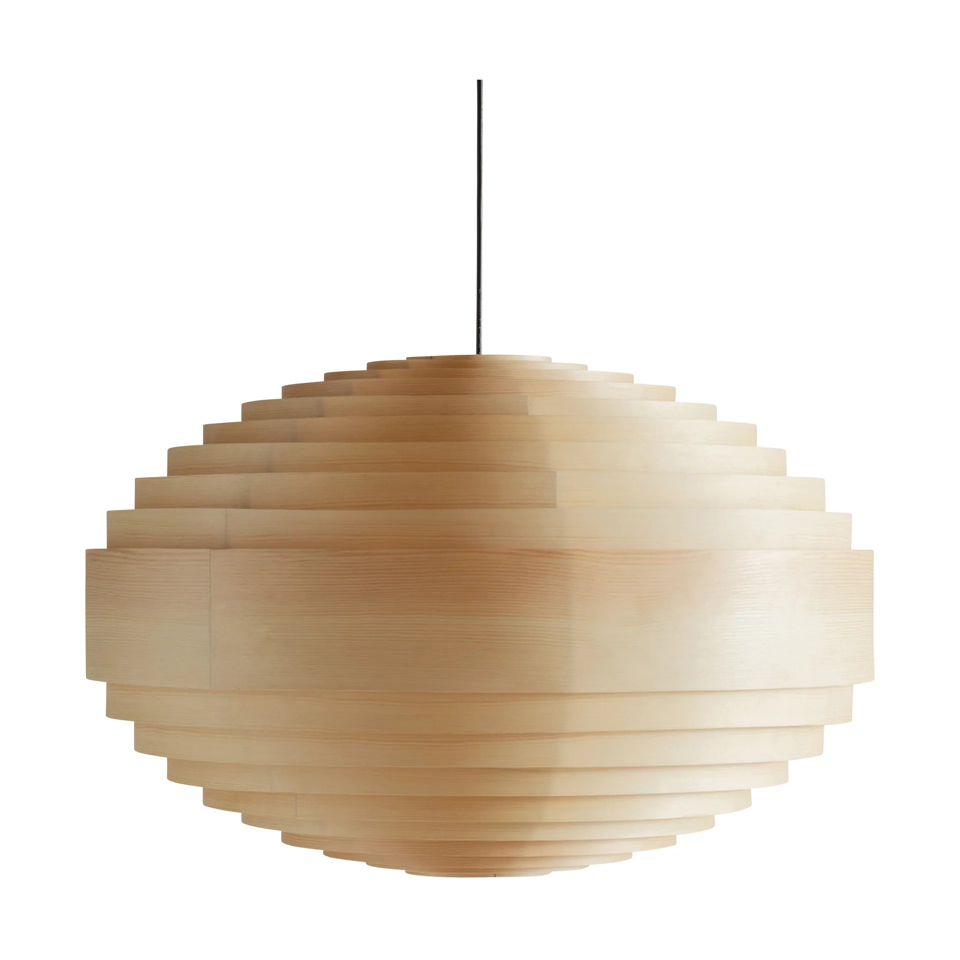 Lampa wisząca 1002 Hans Pendant, Sosna olejowana i woskowana, matowe, XL Ø70 cm Vaarnii