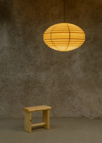 Lampa wisząca 1002 Hans Pendant - Sosna olejowana i woskowana, matowe, XL Ø70 cm - Vaarnii