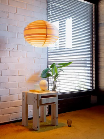 Lampa wisząca 1002 Hans Pendant - Sosna olejowana i woskowana, matowe, XL Ø70 cm - Vaarnii