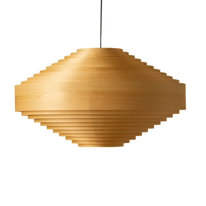 Lampa wisząca 1003 Hans Pendant - Sosna olejowana i woskowana, matowe, Ø60 cm - Vaarnii