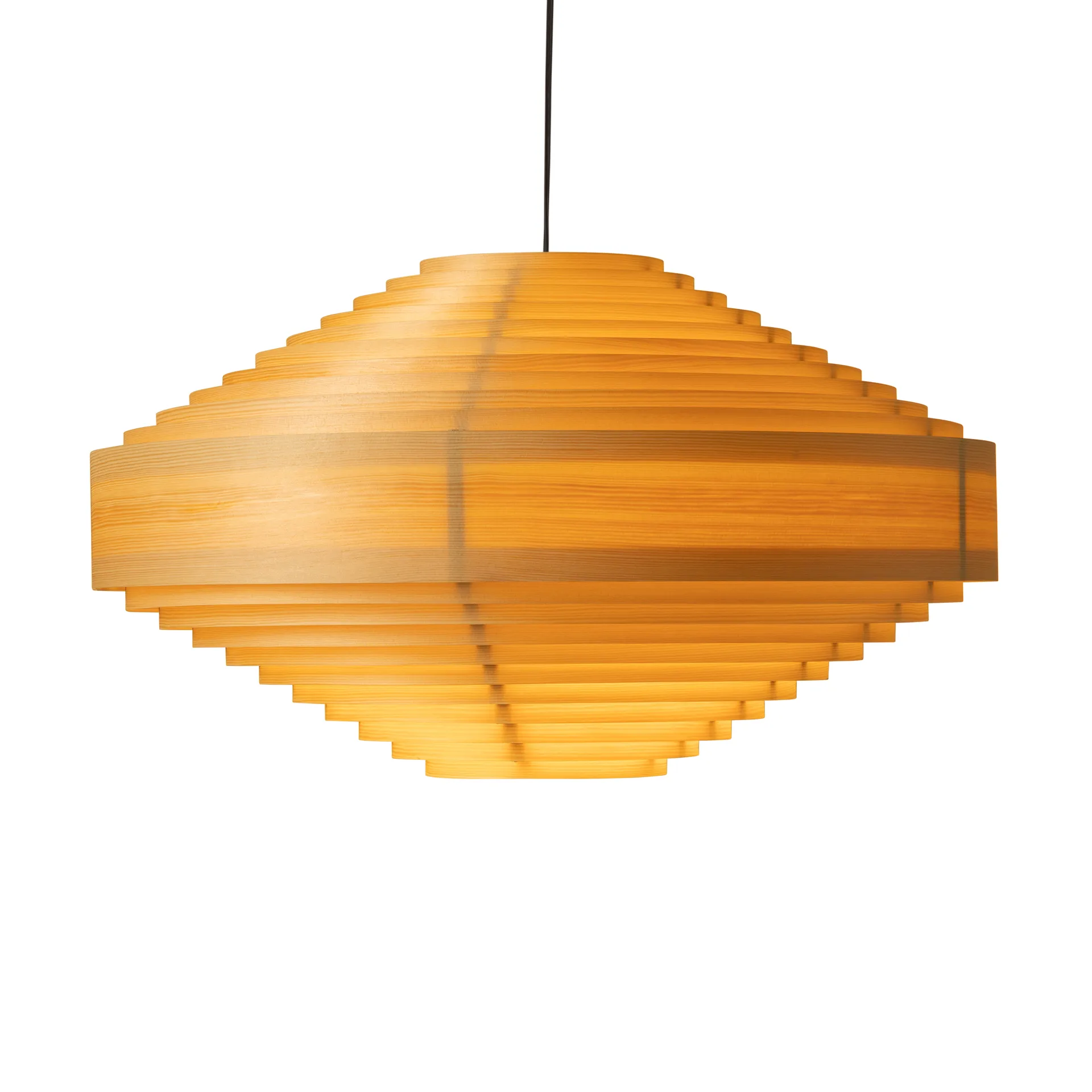 Lampa wisząca 1003 Hans Pendant, Sosna olejowana i woskowana, matowe, Ø60 cm Vaarnii