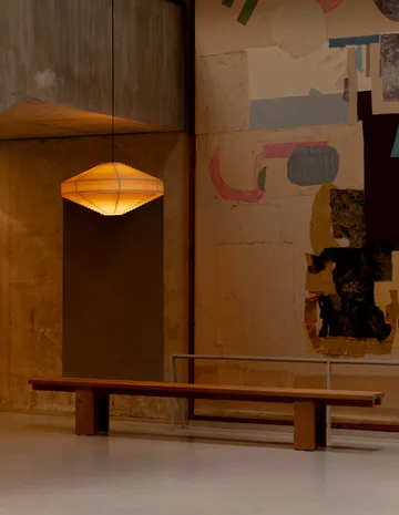 Lampa wisząca 1003 Hans Pendant - Sosna olejowana i woskowana, matowe, Ø60 cm - Vaarnii