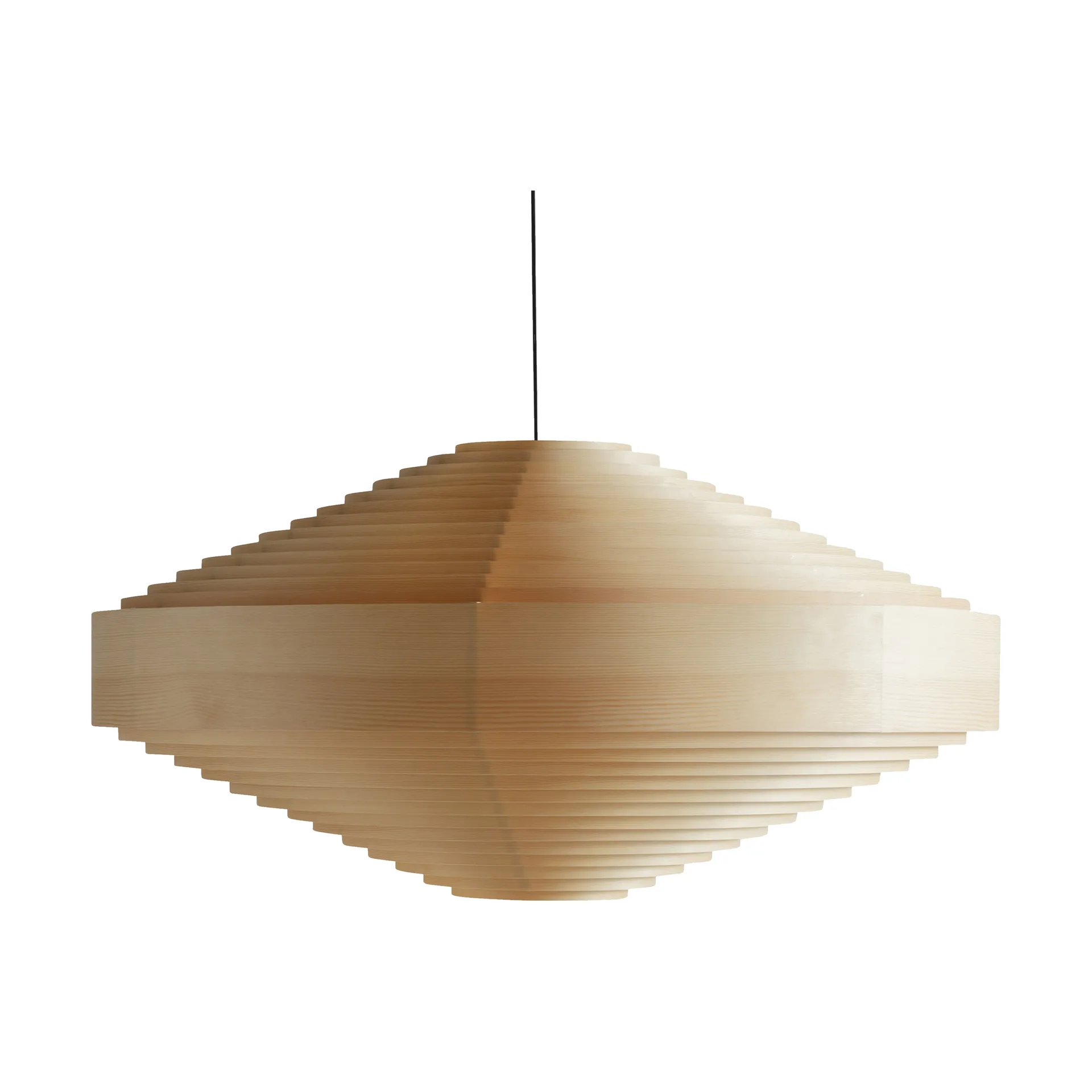 Lampa wisząca 1003 Hans Pendant, Sosna olejowana i woskowana, matowe, XL Ø90 cm Vaarnii