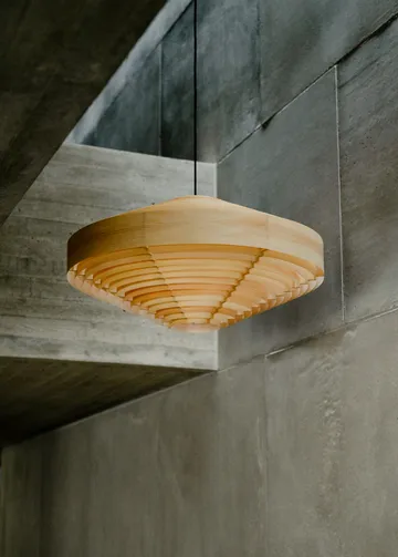 Lampa wisząca 1003 Hans Pendant - Sosna olejowana i woskowana, matowe, XL Ø90 cm - Vaarnii