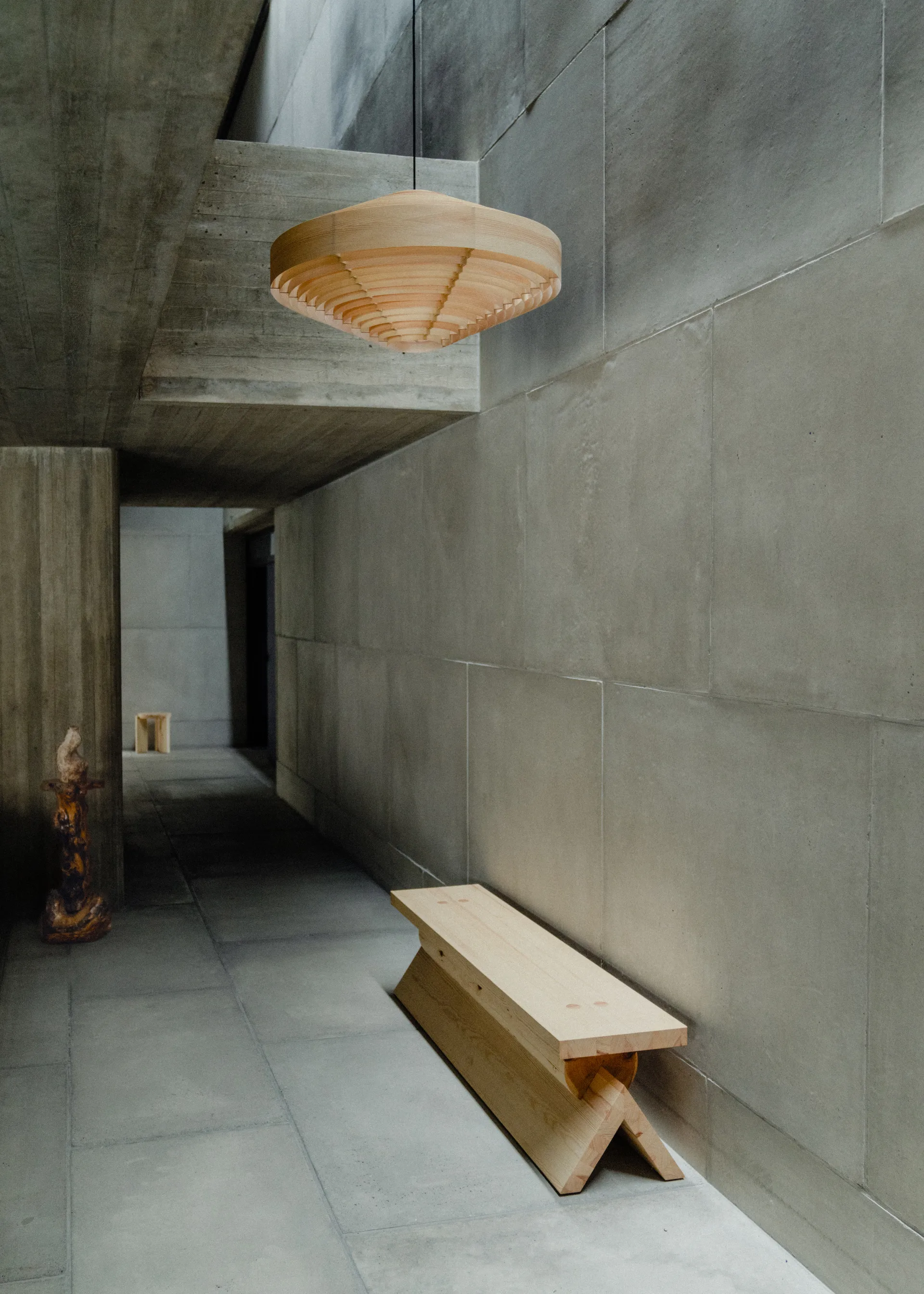 Lampa wisząca 1003 Hans Pendant, Sosna olejowana i woskowana, matowe, XL Ø90 cm Vaarnii