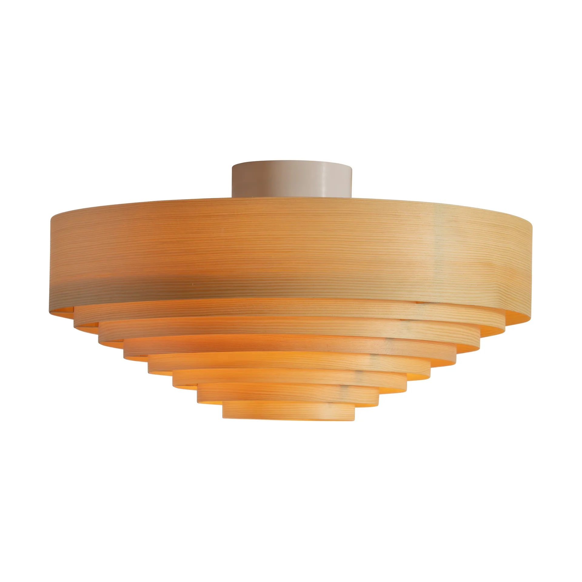 Plafon 1005 Hans Ceiling Light, Sosna olejowana i woskowana, matowe, Ø42 cm Vaarnii
