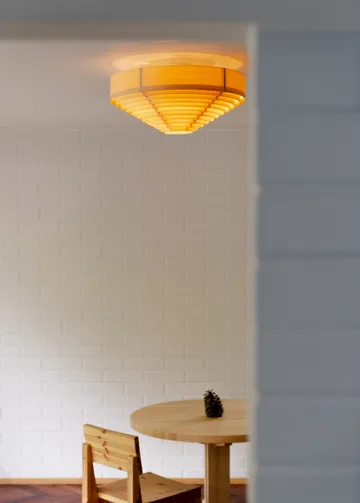 Plafon 1005 Hans Ceiling Light - Sosna olejowana i woskowana, matowe, Ø42 cm - Vaarnii