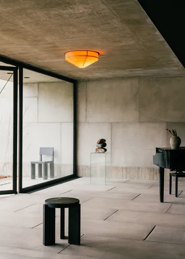 Plafon 1005 Hans Ceiling Light - Sosna olejowana i woskowana, matowe, Ø42 cm - Vaarnii