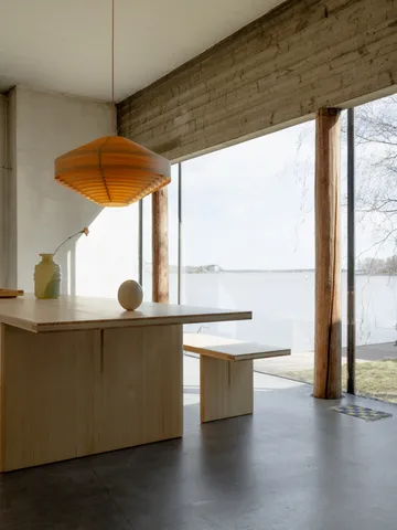 Stół 012 Kolmio Dining Table - Sosna olejowana i woskowana, matowe, 227×95×72 cm - Vaarnii