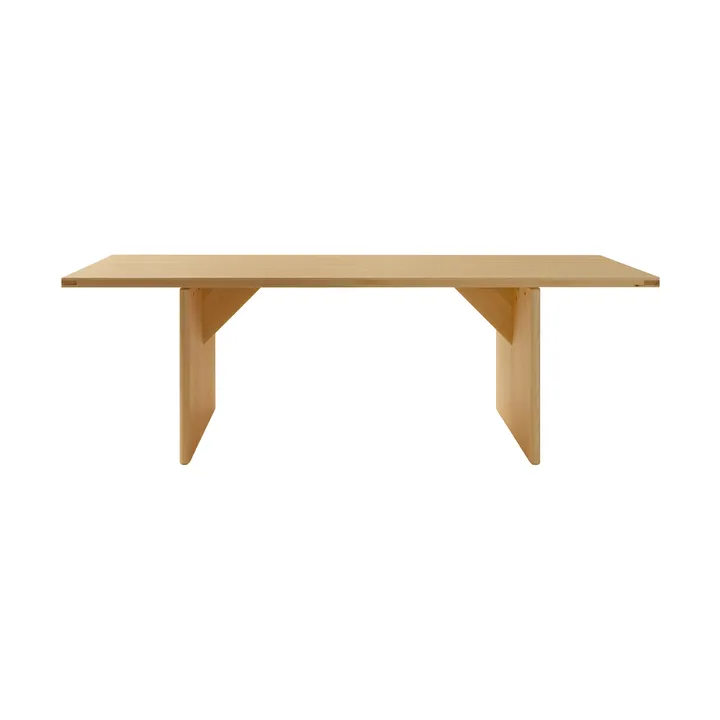 Stół 012 Kolmio Dining Table - Sosna olejowana i woskowana, matowe, 227×95×72 cm - Vaarnii