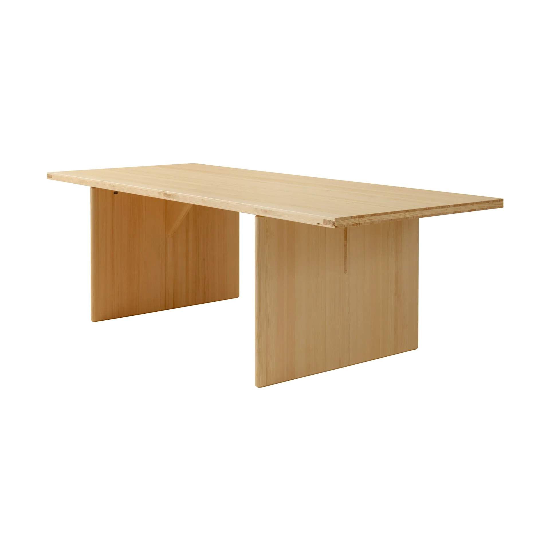 Stół 012 Kolmio Dining Table, Sosna olejowana i woskowana, matowe, 227×95×72 cm Vaarnii