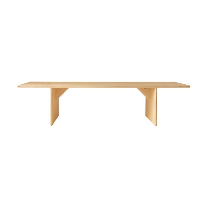 Stół 012 Kolmio Dining Table - Sosna olejowana i woskowana, matowe, 305×99×72 cm - Vaarnii