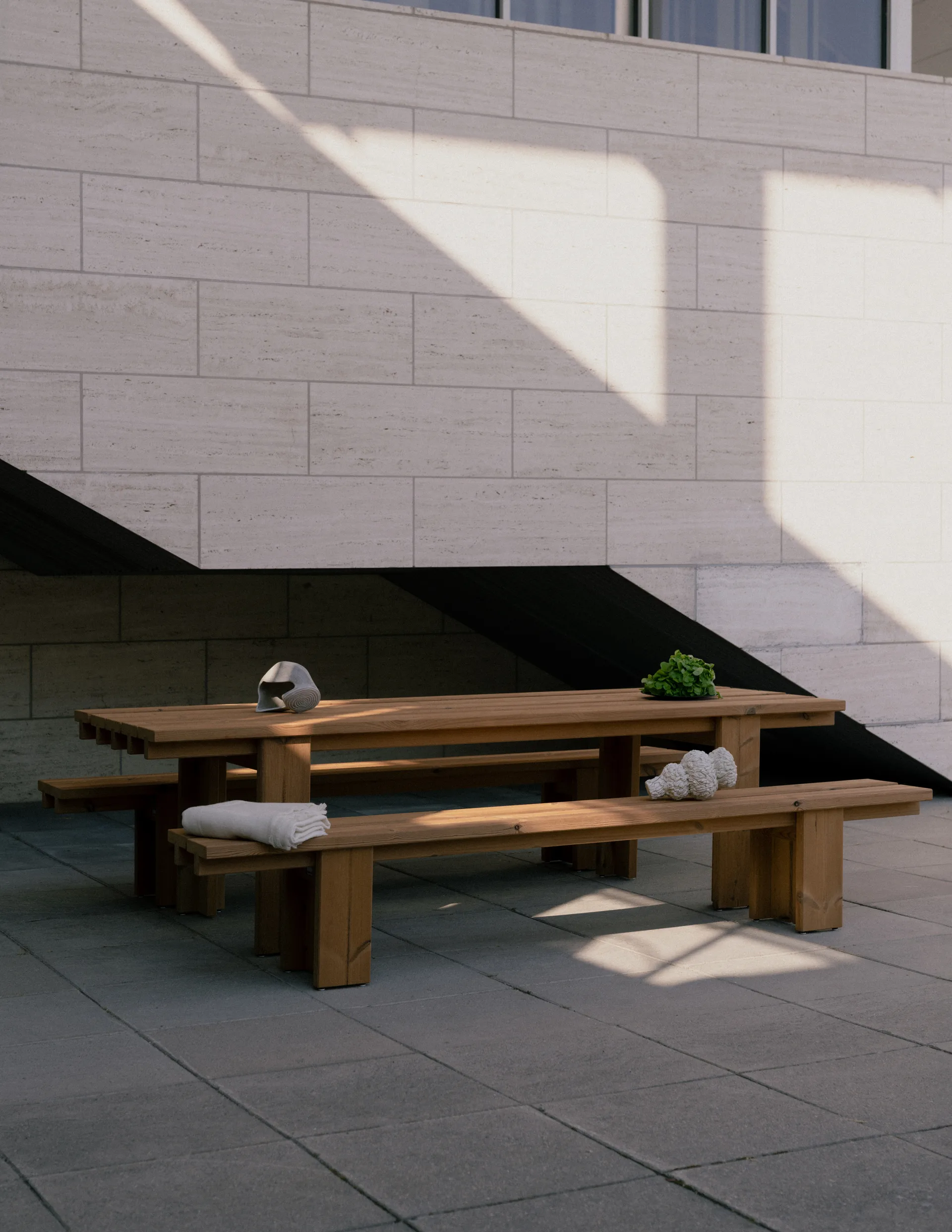 Stół 013 Osa Outdoor Table, Sosna termowana, 182×75×78 cm Vaarnii