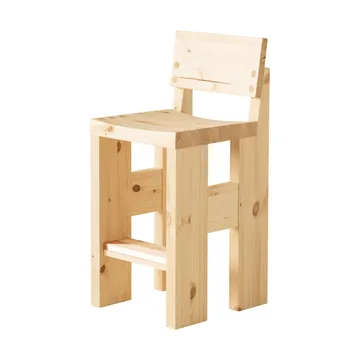 Stołek barowy 001 Bar Stool - Sosna olejowana i woskowana, matowe, 65 cm - Vaarnii