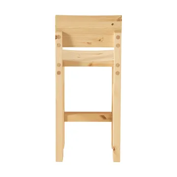 Stołek barowy 001 Bar Stool - Sosna olejowana i woskowana, matowe, 65 cm - Vaarnii