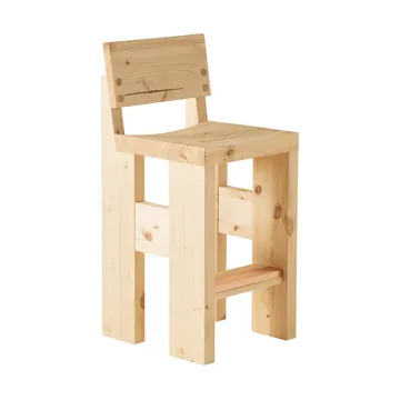 Stołek barowy 001 Bar Stool - Sosna olejowana i woskowana, matowe, 65 cm - Vaarnii