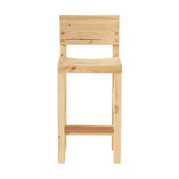 Stołek barowy 001 Bar Stool - Sosna olejowana i woskowana, matowe, 65 cm - Vaarnii