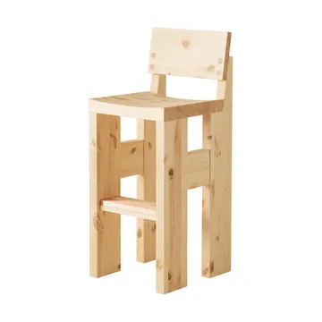 Stołek barowy 001 Bar Stool - Sosna olejowana i woskowana, matowe, 75 cm - Vaarnii