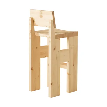 Stołek barowy 001 Bar Stool - Sosna olejowana i woskowana, matowe, 75 cm - Vaarnii