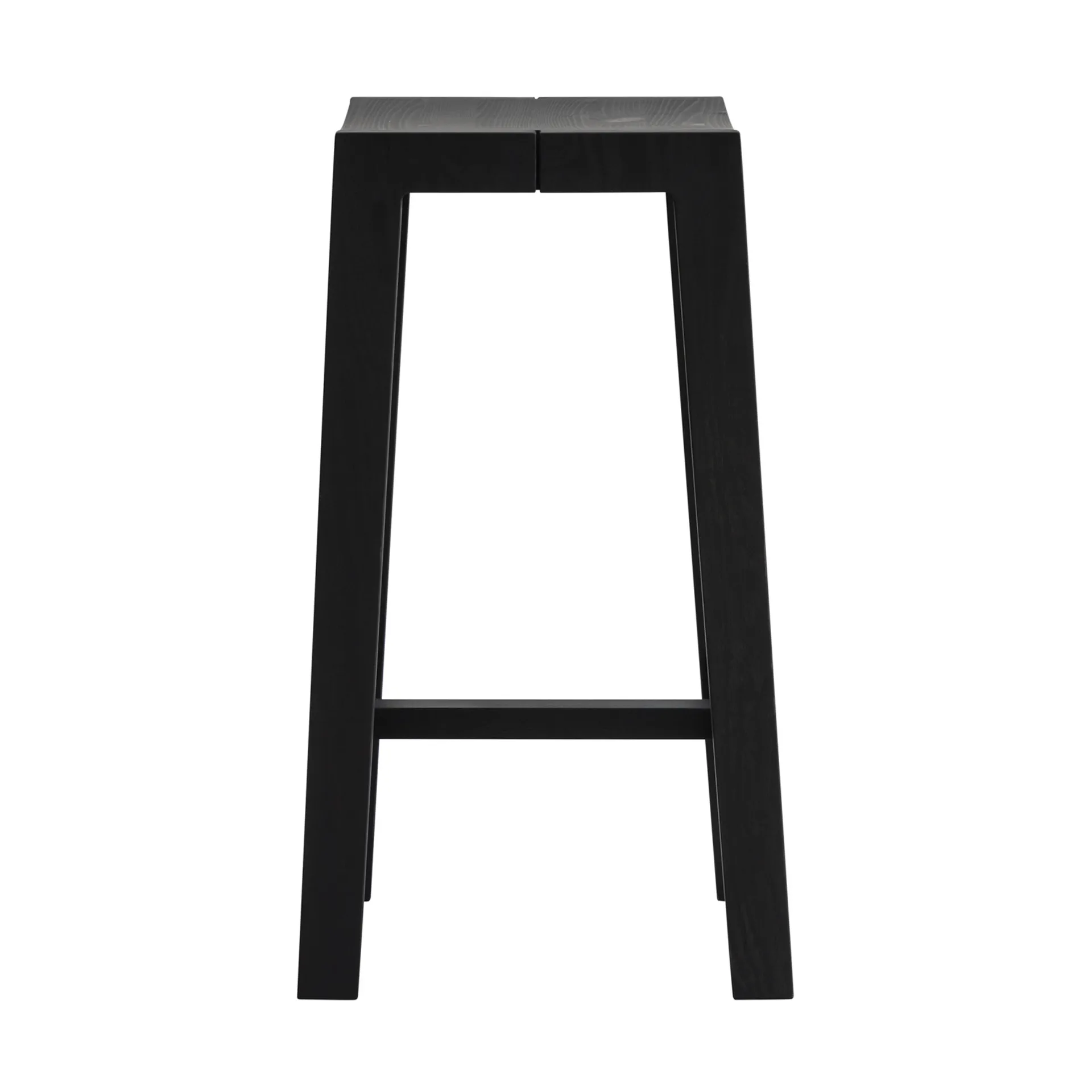 Stołek barowy 016 Maasto Bar Stool, Sosna bejcowana na czarno, 65 cm Vaarnii