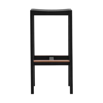 Stołek barowy 016 Maasto Bar Stool - Sosna bejcowana na czarno, 75 cm - Vaarnii