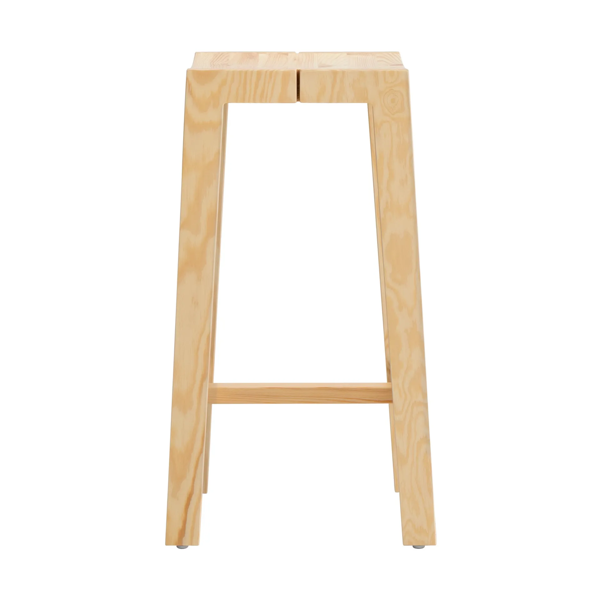 Stołek barowy 016 Maasto Bar Stool, Sosna olejowana i woskowana, matowe, 65 cm Vaarnii