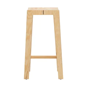 Stołek barowy 016 Maasto Bar Stool - Sosna olejowana i woskowana, matowe, 65 cm - Vaarnii