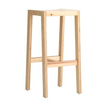 Stołek barowy 016 Maasto Bar Stool - Sosna olejowana i woskowana, matowe, 75 cm - Vaarnii