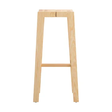 Stołek barowy 016 Maasto Bar Stool - Sosna olejowana i woskowana, matowe, 75 cm - Vaarnii