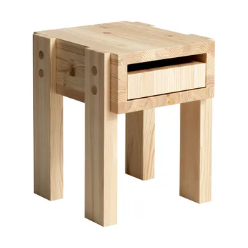 Stolik boczny 003 Stilts Side Table - Sosna olejowana i woskowana, matowe 40×36×45 cm - Vaarnii