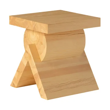 Stolik boczny 006 AA Side Table - Sosna olejowana i woskowana, matowe, 40×40×45 cm - Vaarnii