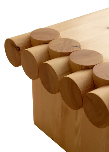 Stolik kawowy 004 Coffee Table - Sosna olejowana i woskowana, matowe, 120×80×35 cm - Vaarnii