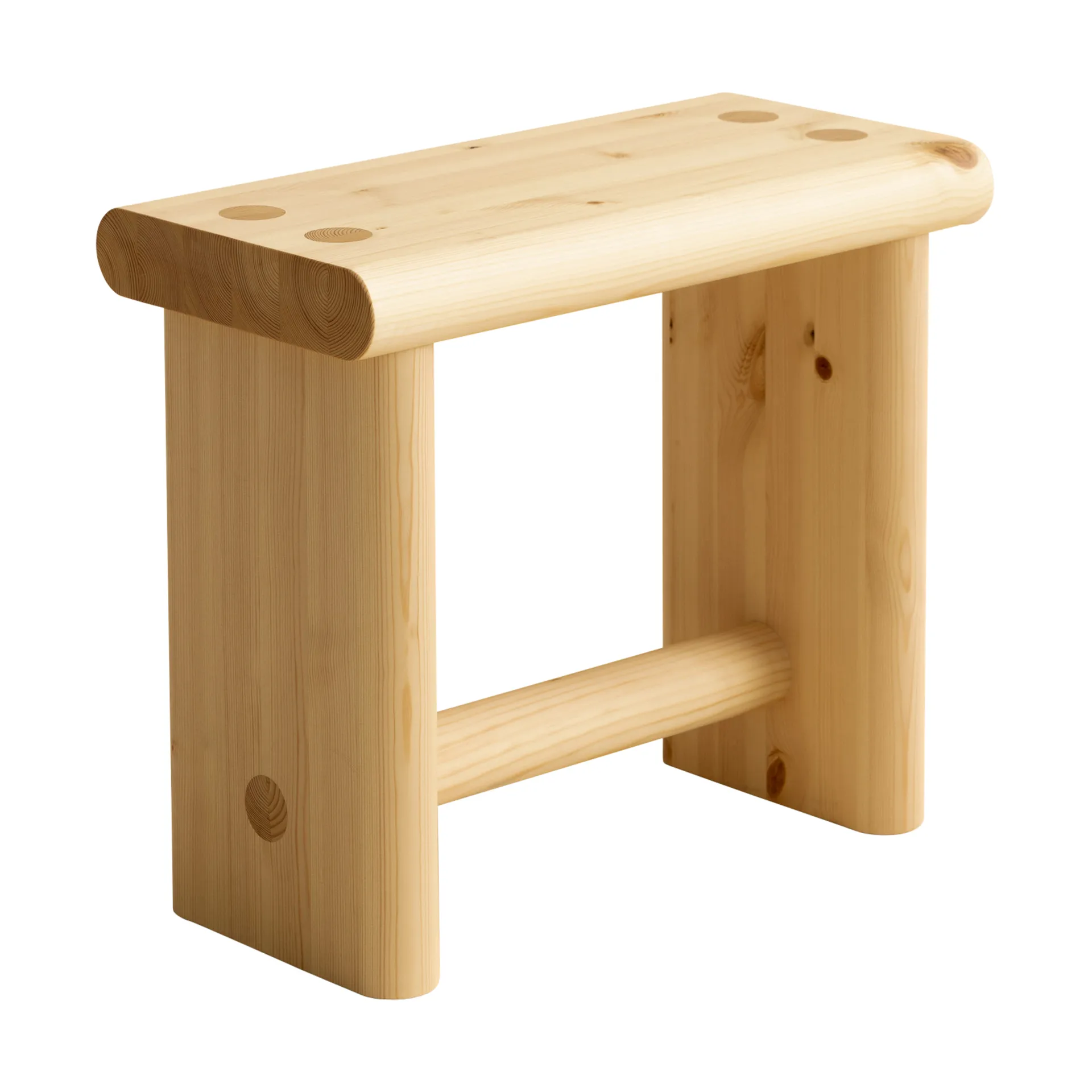 Taboret 002 Ast Stool, Sosna olejowana i woskowana, matowe, 55×26×45 cm Vaarnii