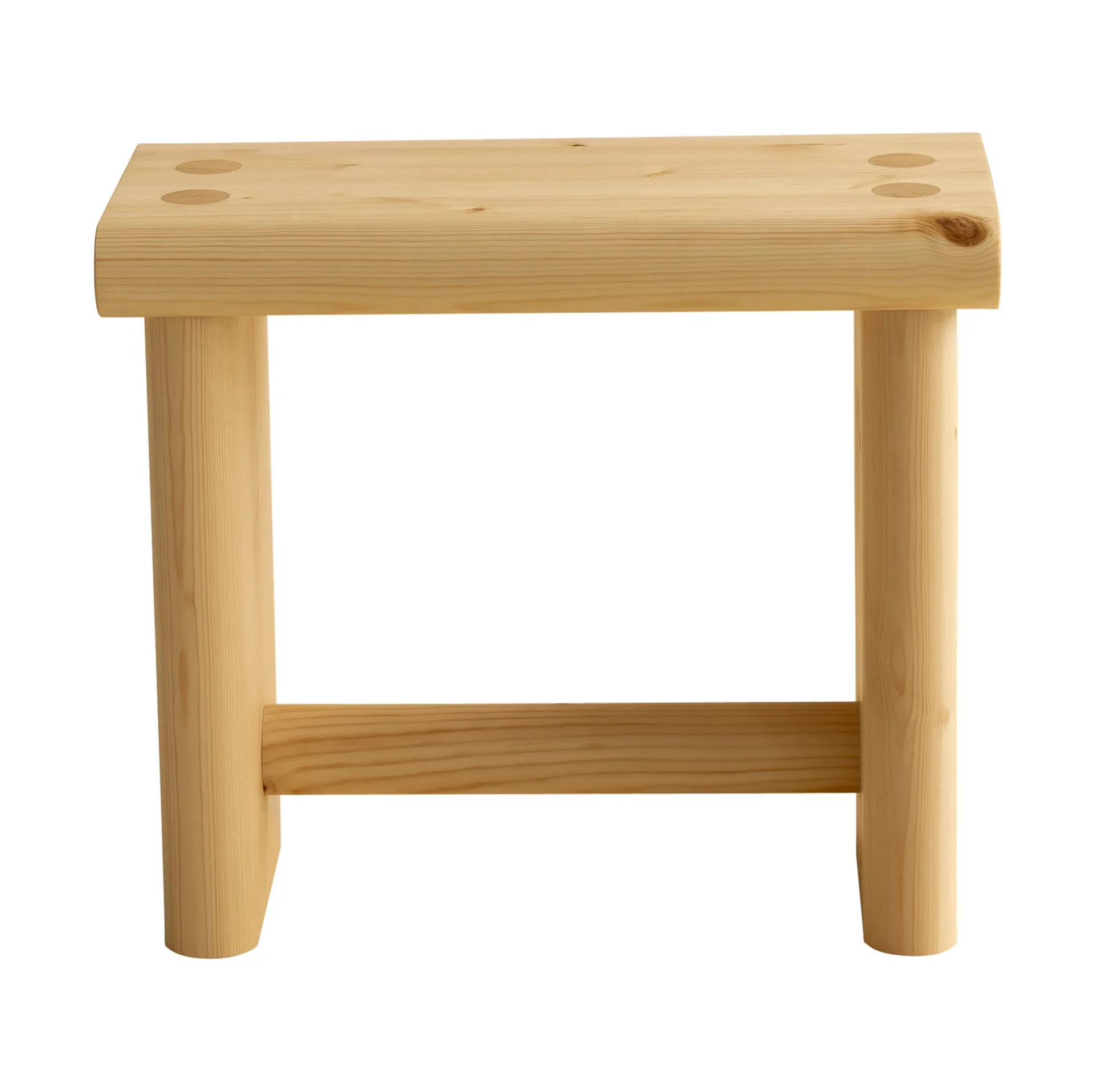 Taboret 002 Ast Stool, Sosna olejowana i woskowana, matowe, 55×26×45 cm Vaarnii
