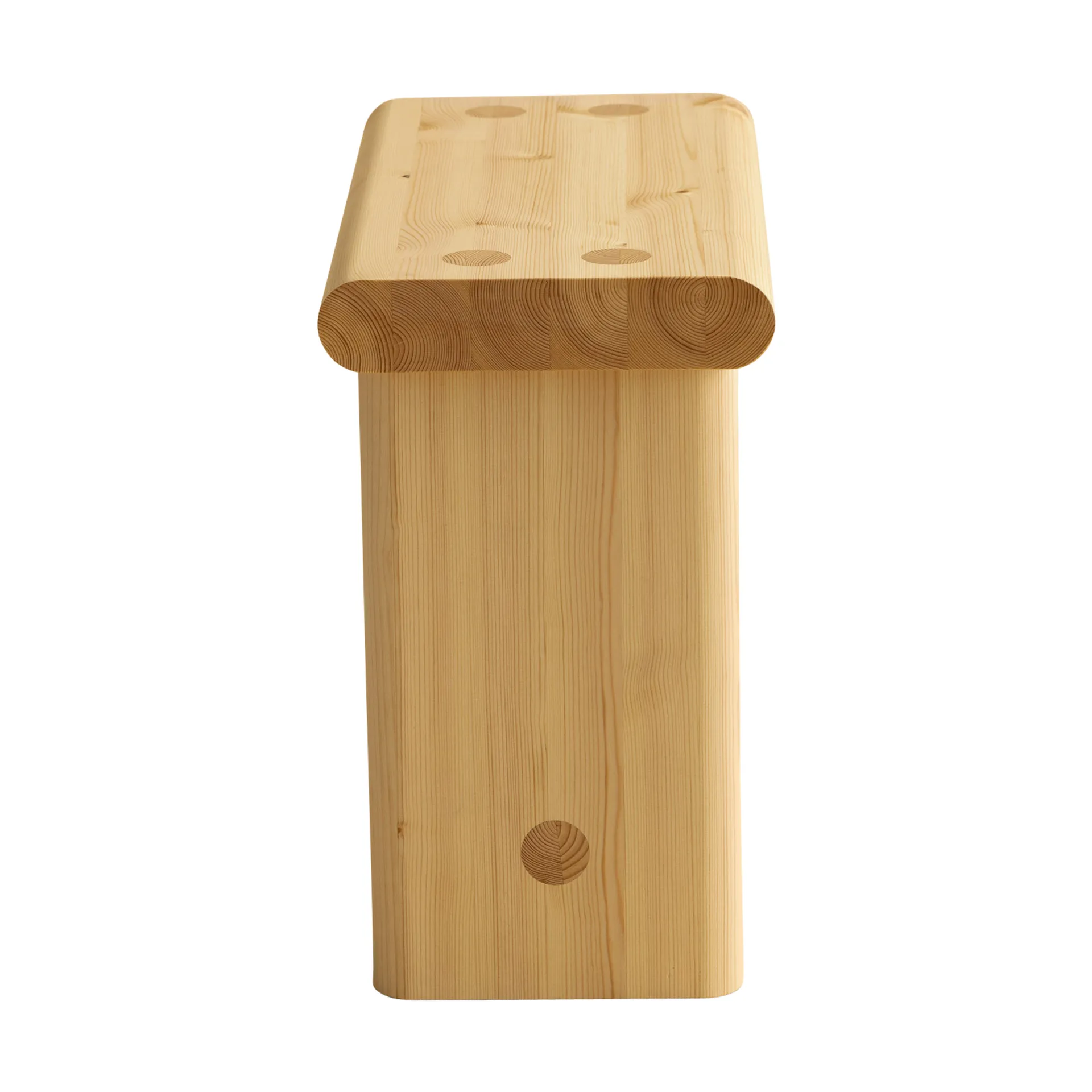 Taboret 002 Ast Stool, Sosna olejowana i woskowana, matowe, 55×26×45 cm Vaarnii