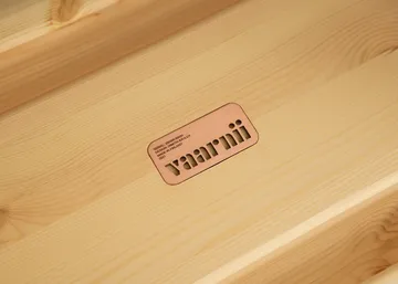 Taboret 002 Ast Stool - Sosna olejowana i woskowana, matowe, 55×26×45 cm - Vaarnii