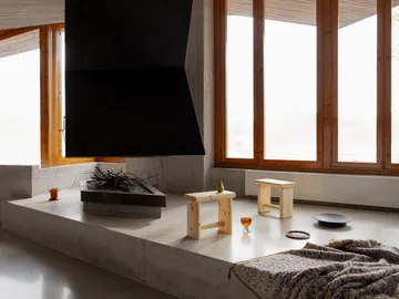 Taboret 002 Ast Stool - Sosna olejowana i woskowana, matowe, 55×26×45 cm - Vaarnii