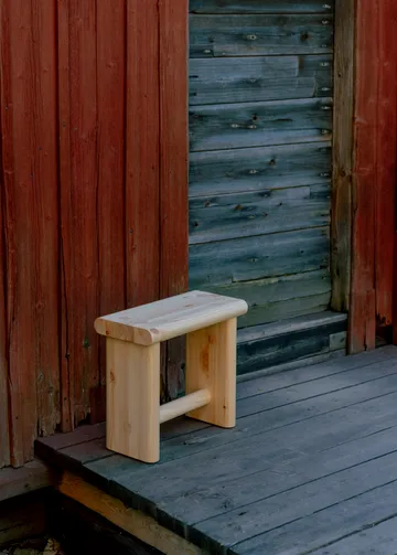 Taboret 002 Ast Stool - Sosna olejowana i woskowana, matowe, 55×26×45 cm - Vaarnii